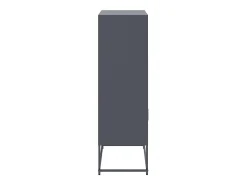 Aparador alto antracita 68,5x38,5x123,5 cm acero