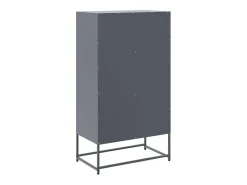Aparador alto antracita 68,5x38,5x123,5 cm acero