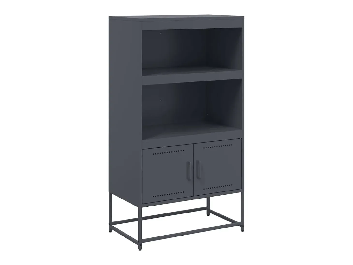 Aparador alto antracita 68,5x38,5x123,5 cm acero