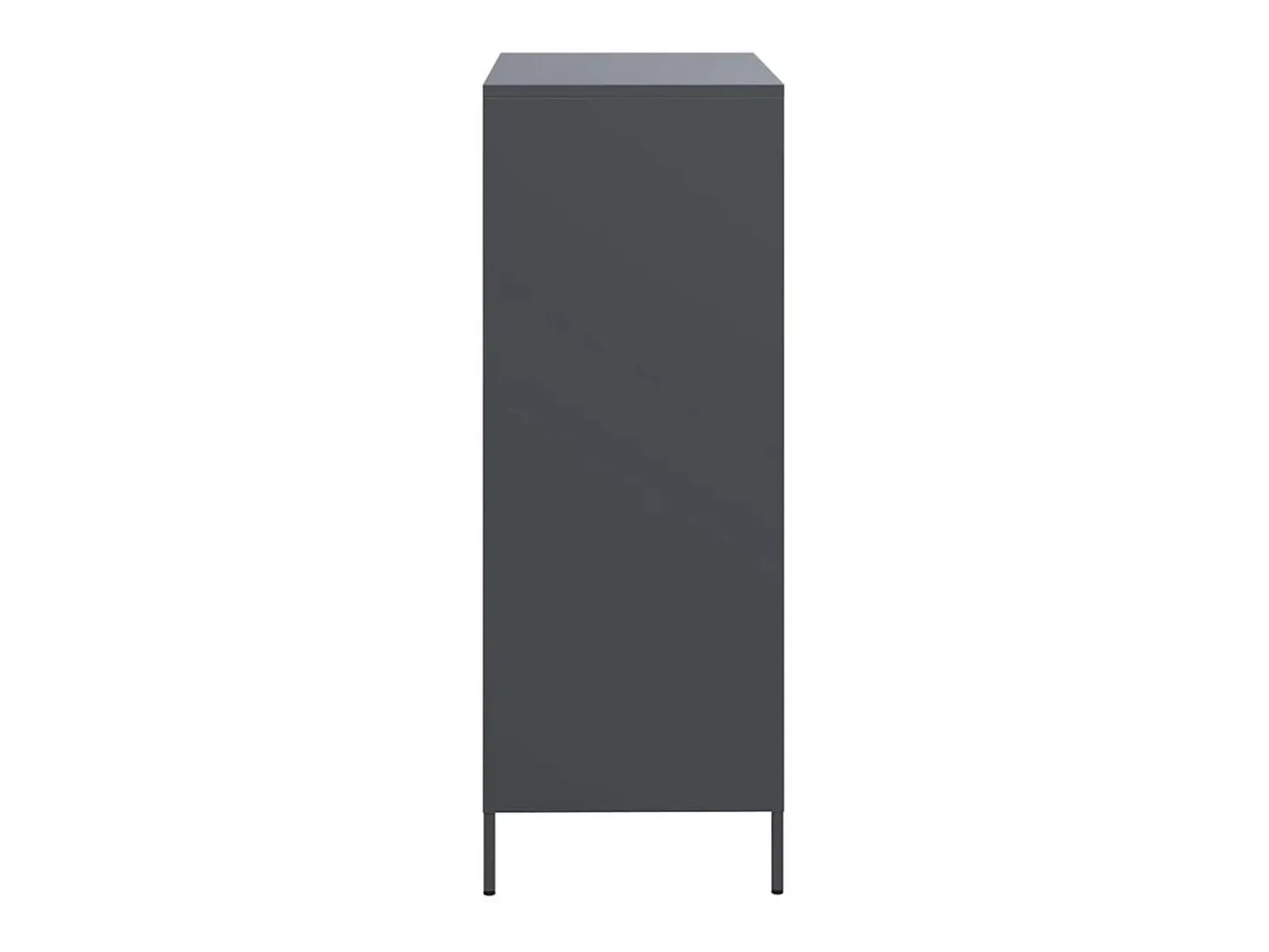 Aparador alto antracita 68x39x101,5 cm acero