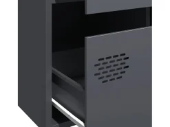 Aparador alto antracita 68x39x101,5 cm acero