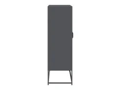 Aparador alto antracita 68x39x123 cm acero