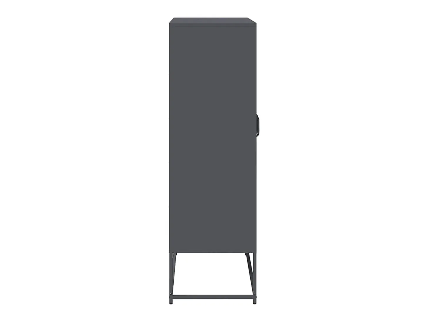 Aparador alto antracita 68x39x123 cm acero