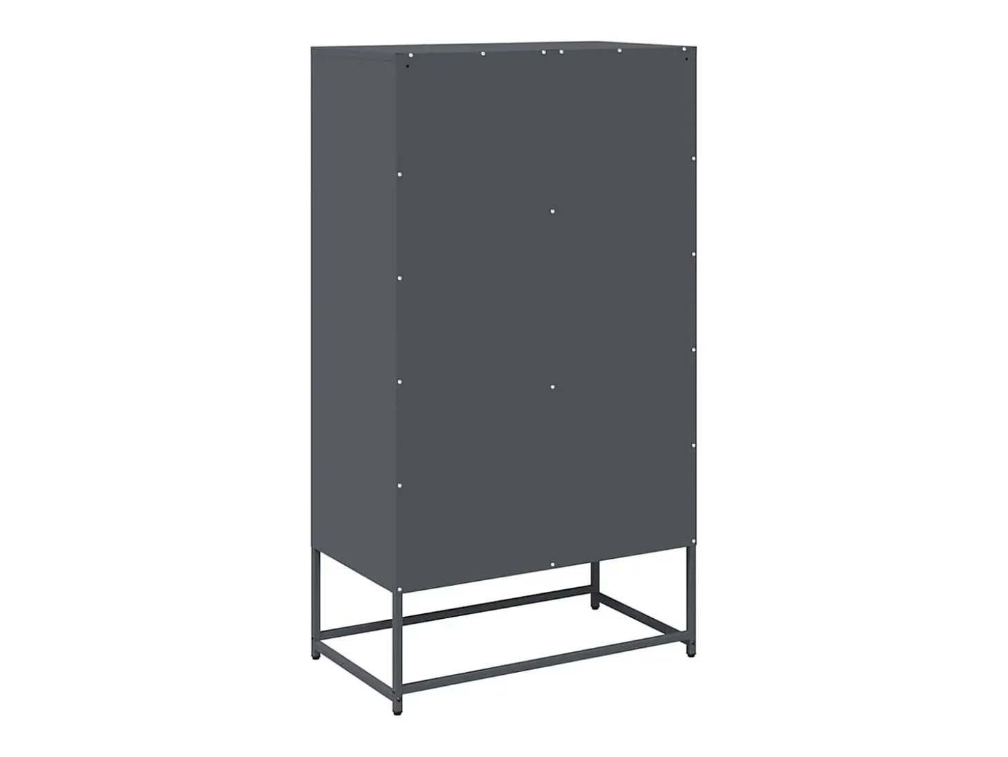Aparador alto antracita 68x39x123 cm acero