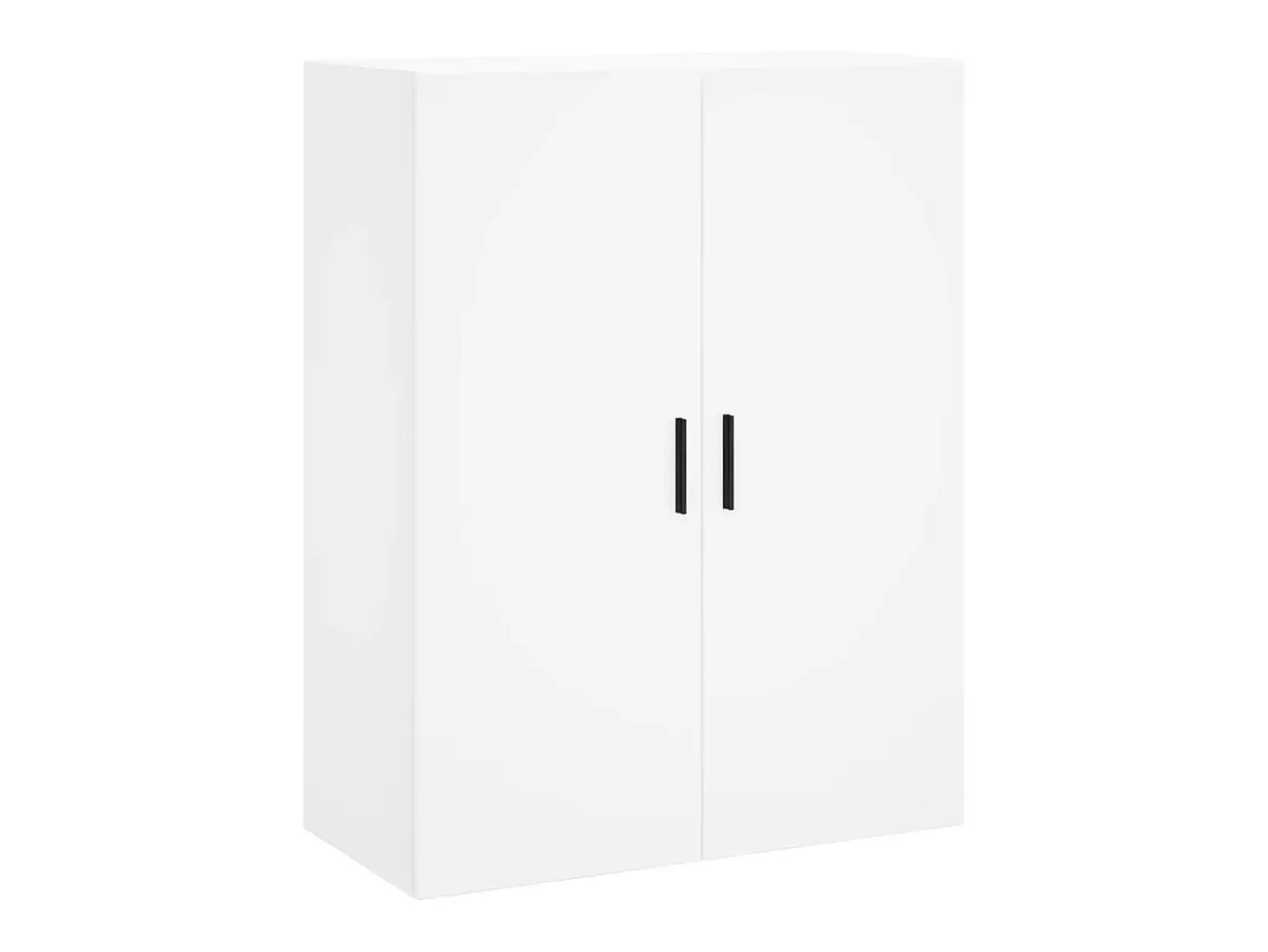 Aparador alto blanco 69,5x34x180 cm Madera contrachapada