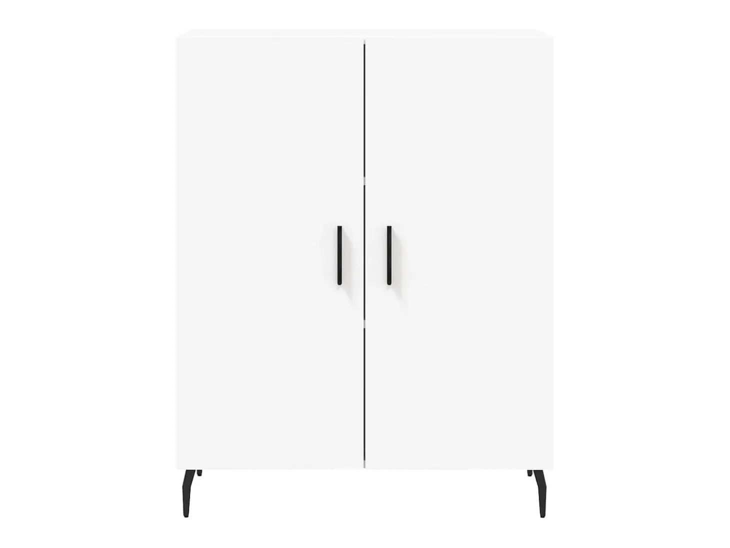 Aparador alto blanco 69,5x34x180 cm Madera contrachapada