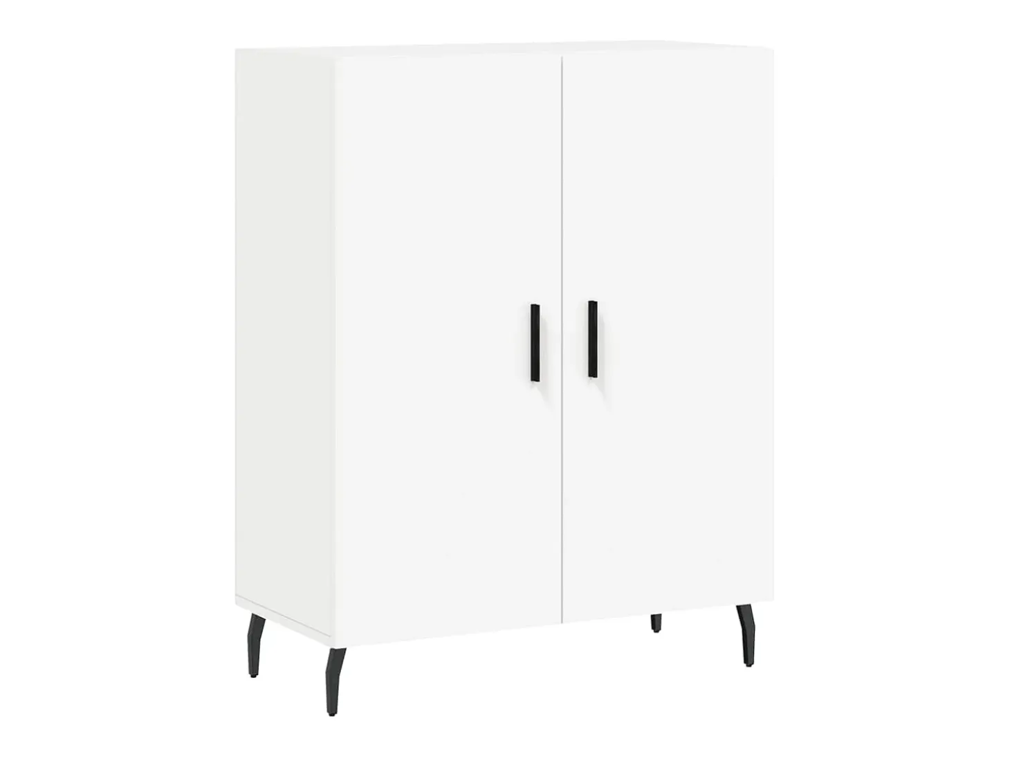 Aparador alto blanco 69,5x34x180 cm Madera contrachapada