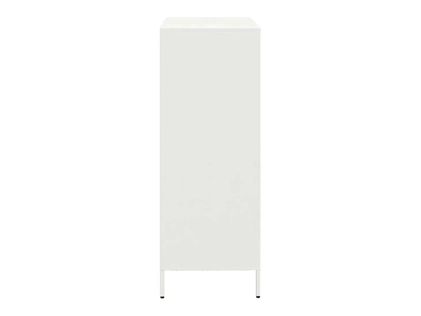 Aparador alto blanco 68x39x103,5 cm acero