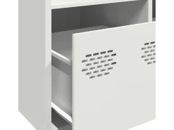 Aparador alto blanco 68x39x103,5 cm acero