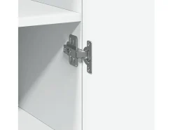 Aparador alto blanco 45x42,5x185 cm madera contrachapada