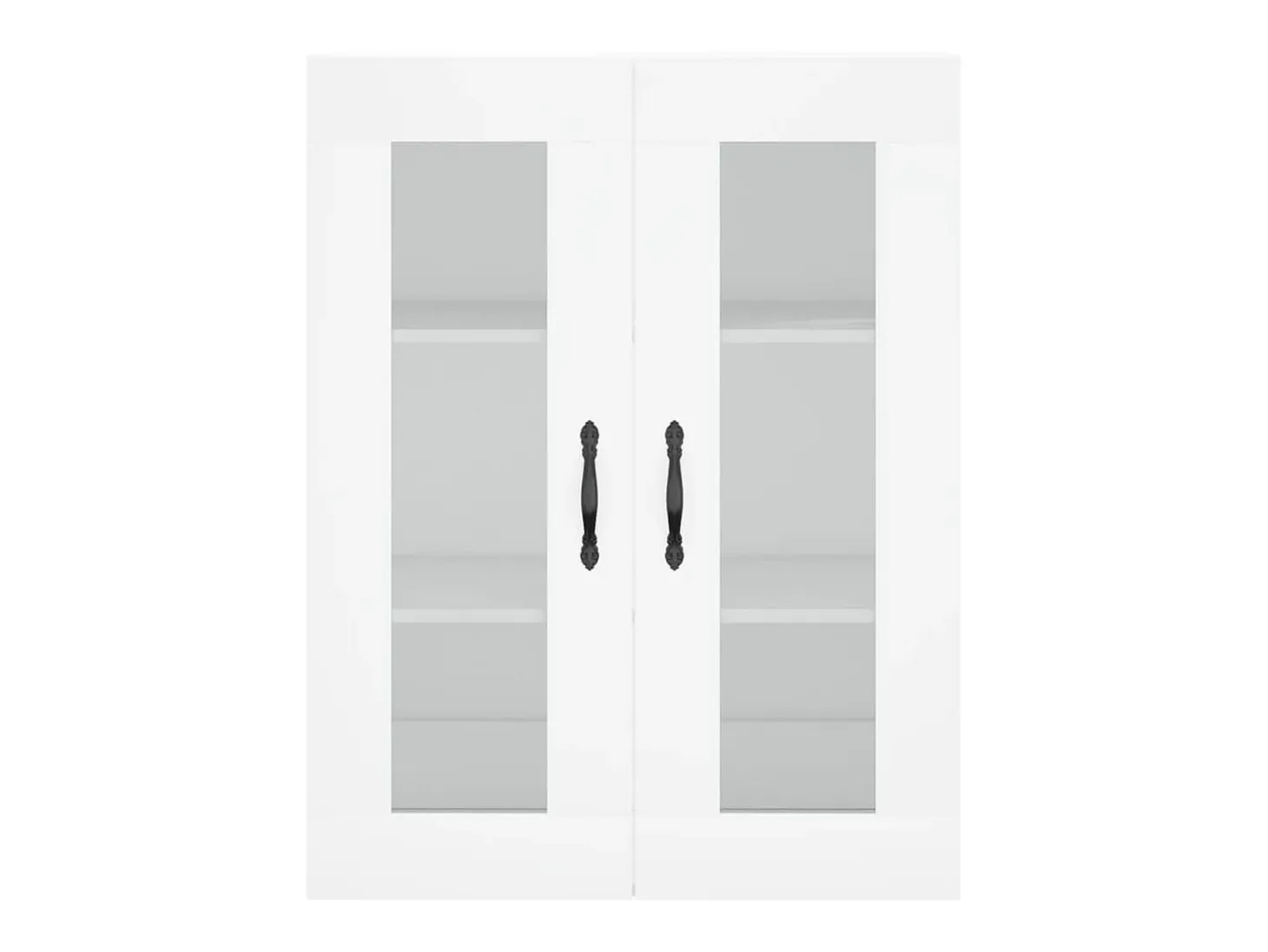 Aparador alto blanco 69,5x34x180 cm Madera contrachapada