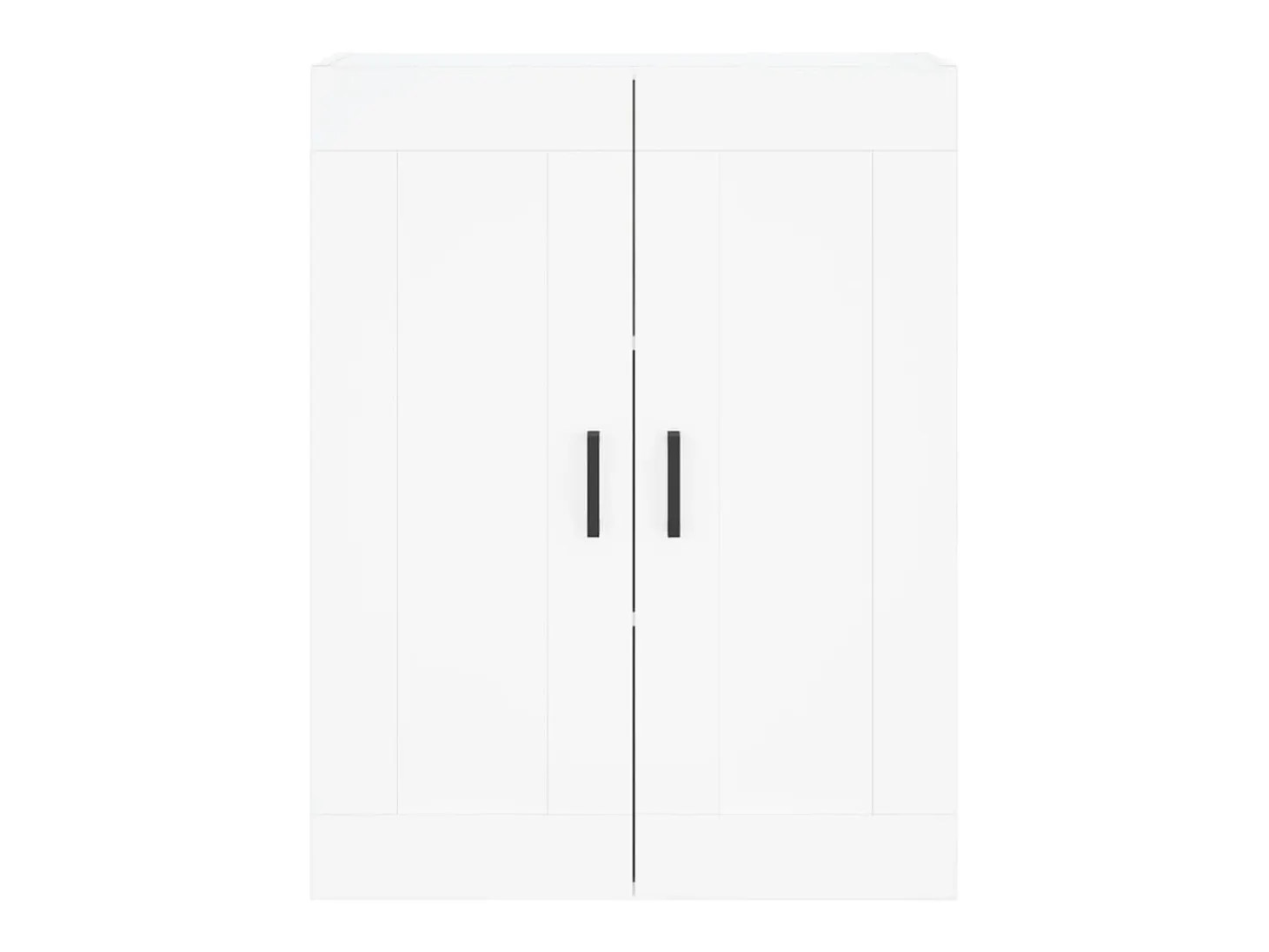 Aparador alto blanco 69,5x34x180 cm Madera contrachapada