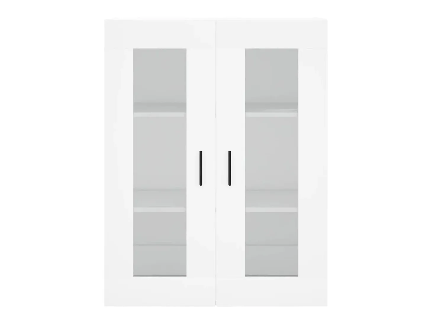 Aparador alto blanco 69,5x34x180 cm Madera contrachapada