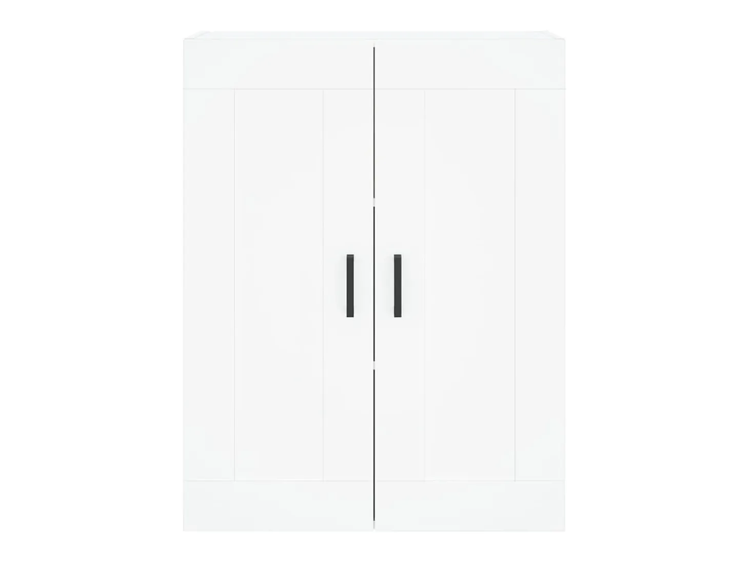Aparador alto blanco 69,5x34x180 cm Madera contrachapada