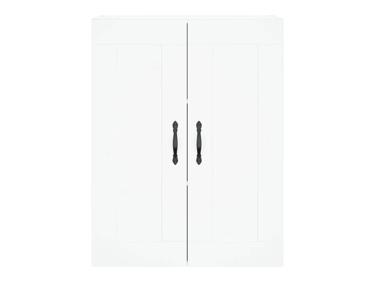Aparador alto blanco 69,5x34x180 cm Madera contrachapada