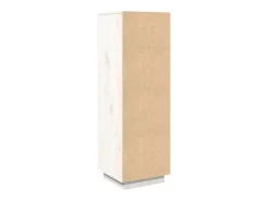 Aparador alto Blanco 38x35x117 cm Madera maciza de pino