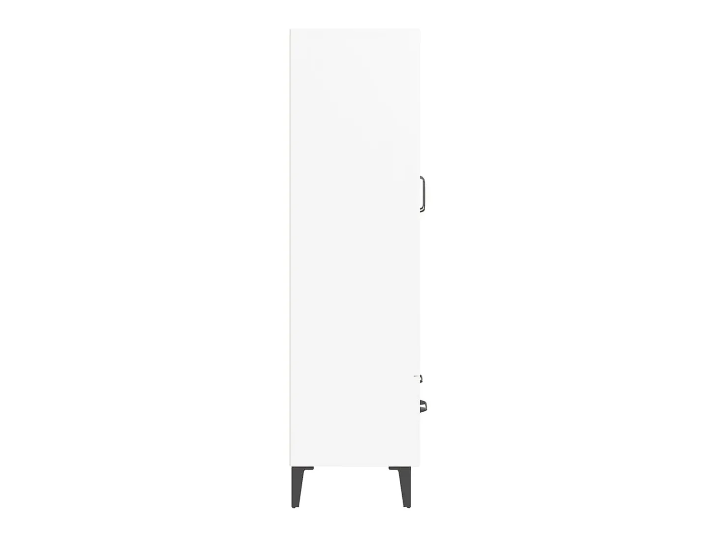 Aparador alto blanco 70x31x115 cm Madera contrachapada