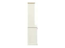 Aparador alto blanco 78x40x175 cm madera maciza de pino