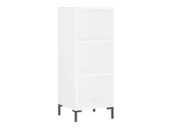 Aparador alto blanco 34,5x34x180 cm Madera contrachapada