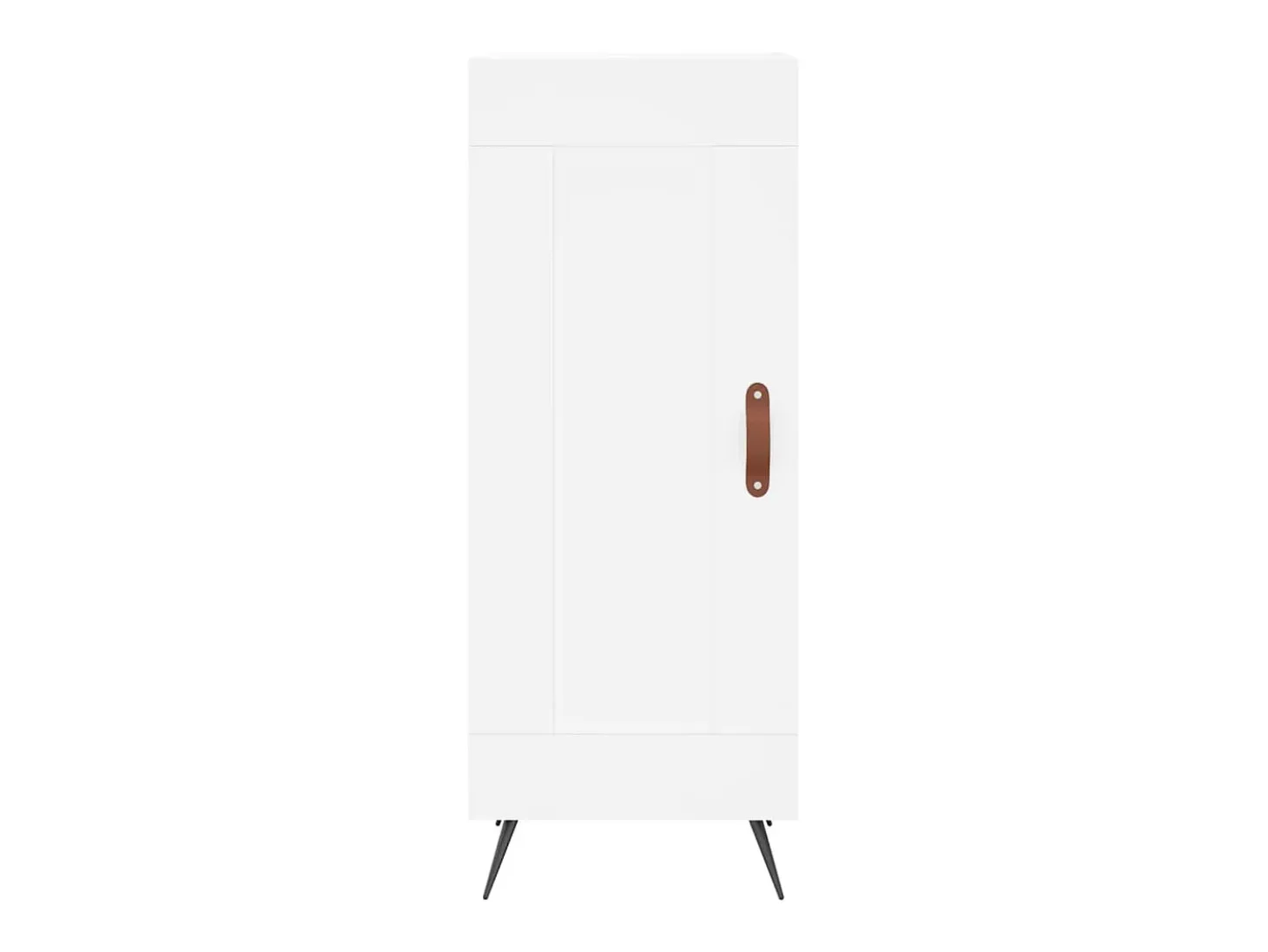 Aparador alto blanco 34,5x34x180 cm Madera contrachapada