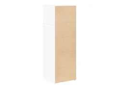 Aparador alto blanco 40x42,5x124 cm madera contrachapada