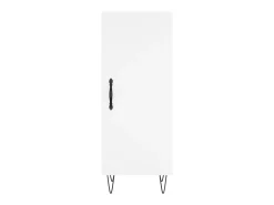 Aparador alto blanco 34,5x34x180 cm Madera contrachapada