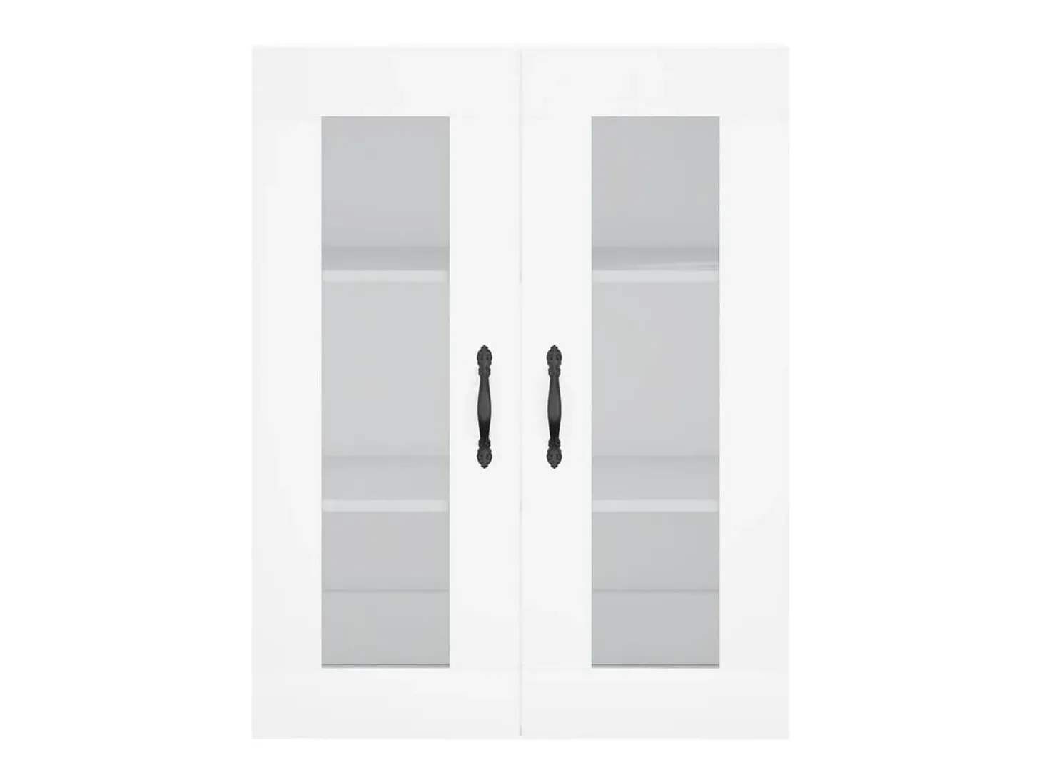Aparador alto blanco 69,5x34x180 cm Madera contrachapada
