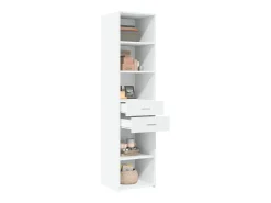 Aparador alto blanco 45x42,5x185 cm madera contrachapada
