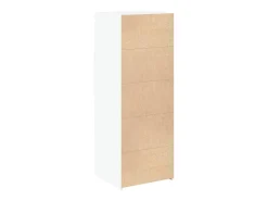 Aparador alto blanco 45x42,5x124 cm madera contrachapada