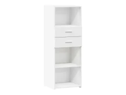 Aparador alto blanco 45x42,5x124 cm madera contrachapada