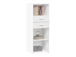 Aparador alto blanco 45x42,5x124 cm madera contrachapada