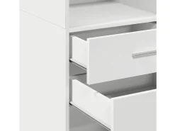Aparador alto blanco 45x42,5x124 cm madera contrachapada