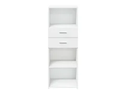 Aparador alto blanco 45x42,5x124 cm madera contrachapada