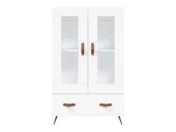 Aparador alto blanco 69,5x31x115 cm madera contrachapada