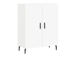 Aparador alto blanco 69,5x34x180 cm Madera contrachapada