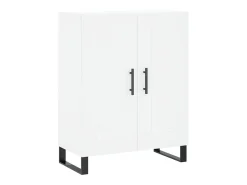 Aparador alto blanco 69,5x34x180 cm Madera contrachapada