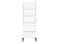 Aparador alto blanco 40x36x110 cm Madera contrachapada
