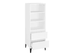 Aparador alto blanco 40x36x110 cm Madera contrachapada