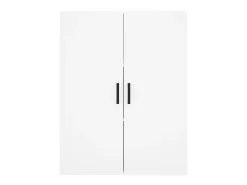 Aparador alto blanco 69,5x34x180 cm Madera contrachapada