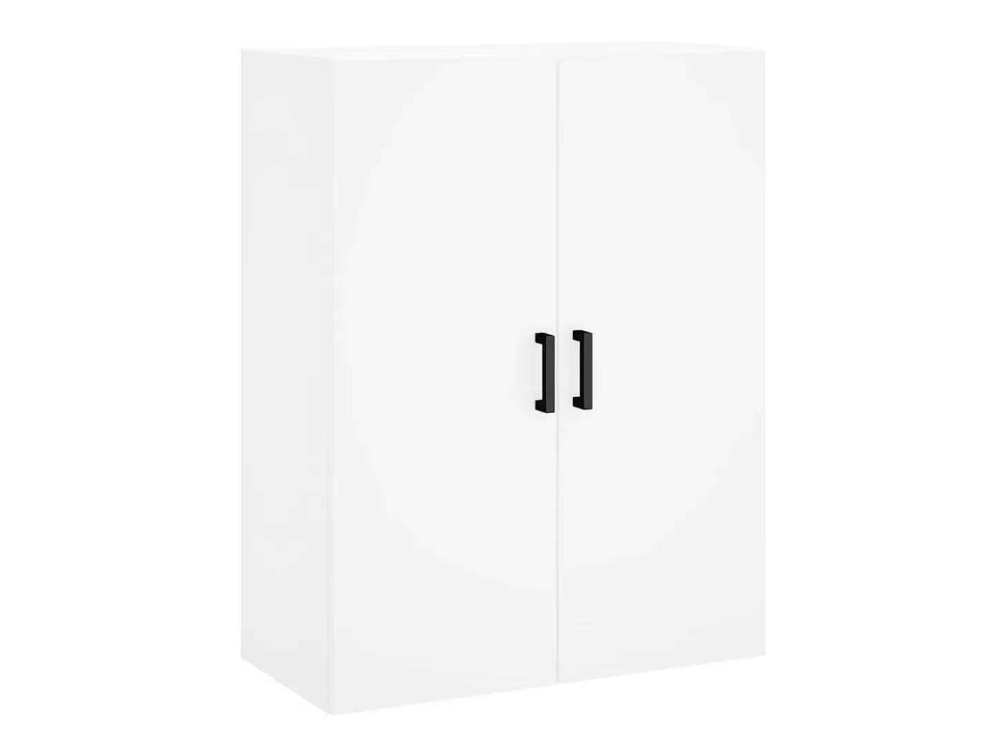 Aparador alto blanco 69,5x34x180 cm Madera contrachapada