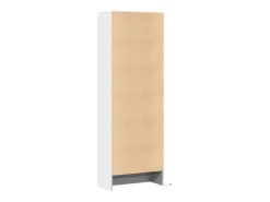Aparador alto con LED blanco 69x32,5x200 cm madera contrachapada