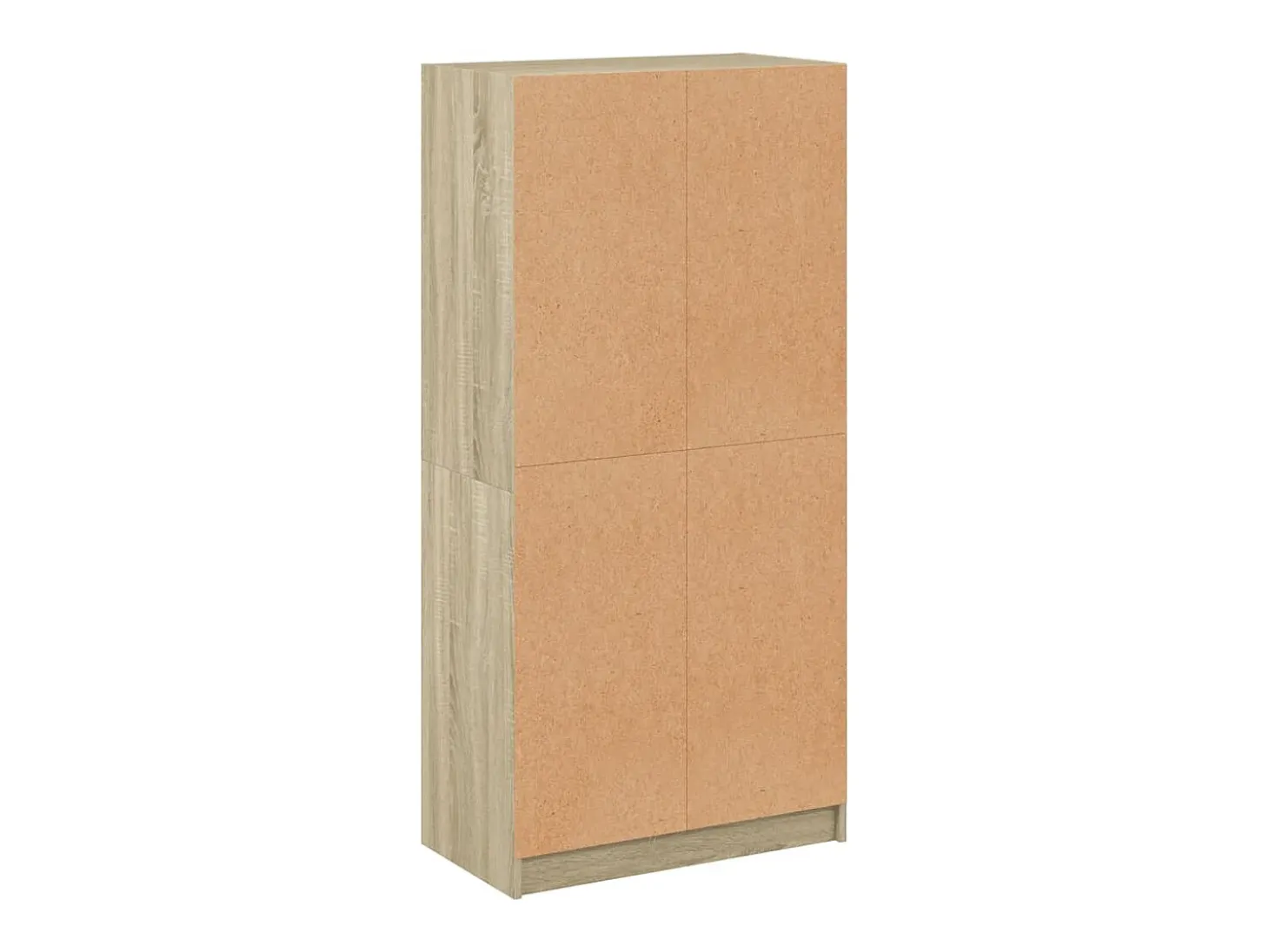 Aparador alto con puertas madera roble Sonoma 68x37x142 cm