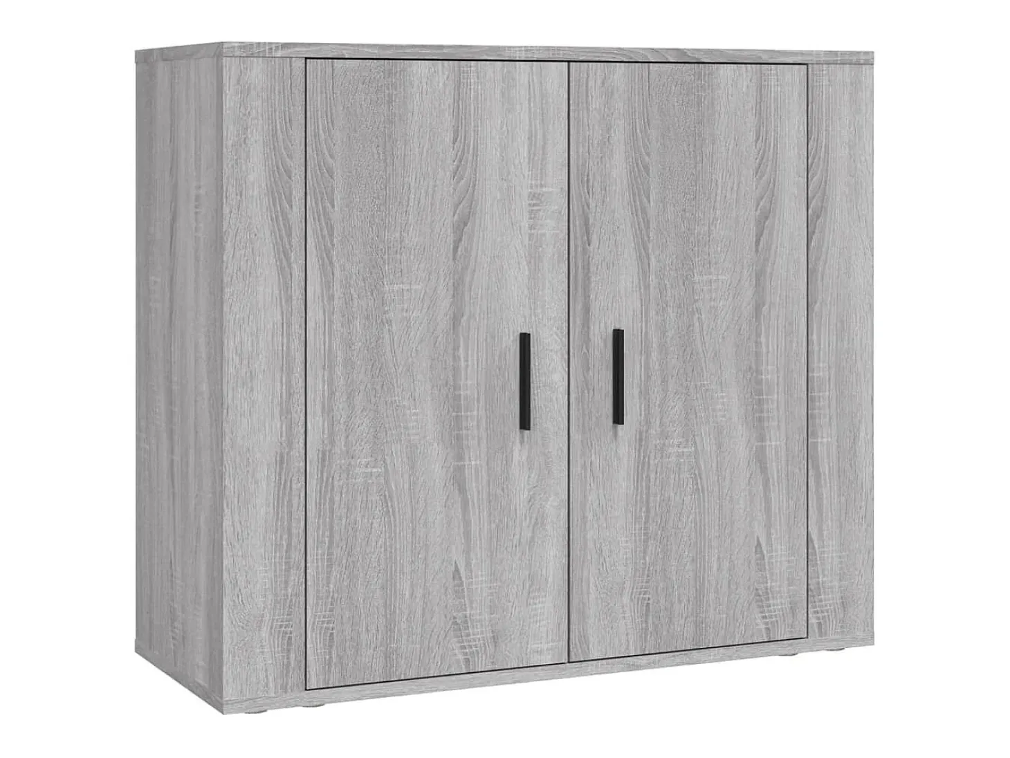 Aparador alto de madera contrachapada gris Sonoma