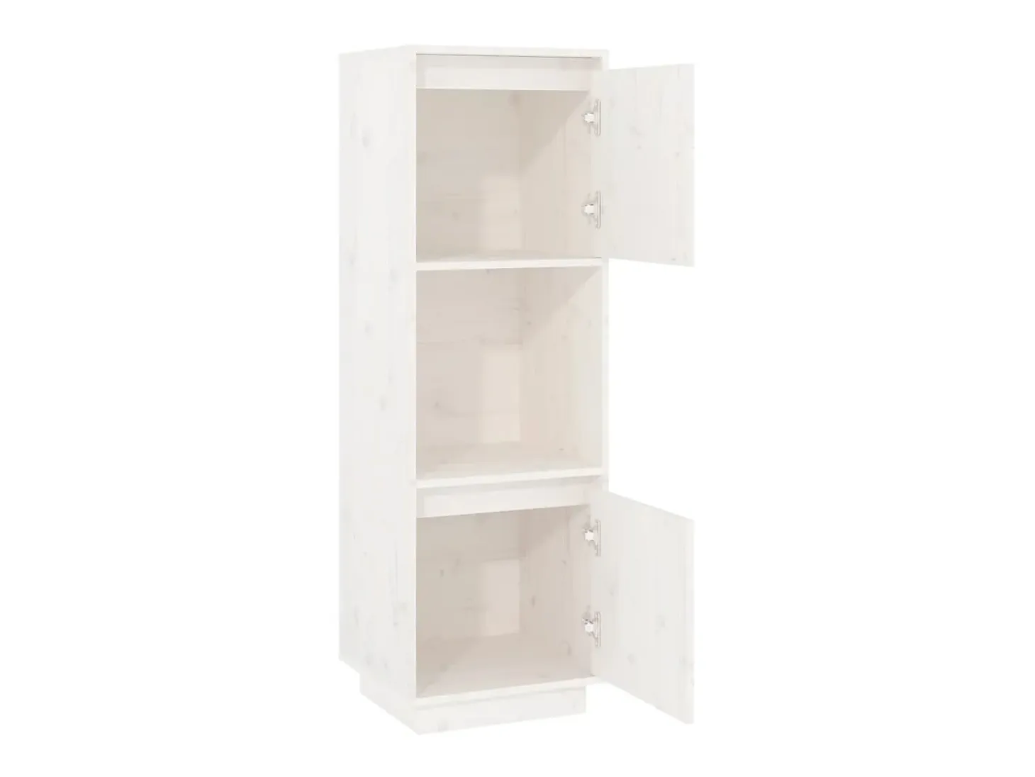 Aparador alto de madera maciza de pino banco 38x35x117 cm ES64233