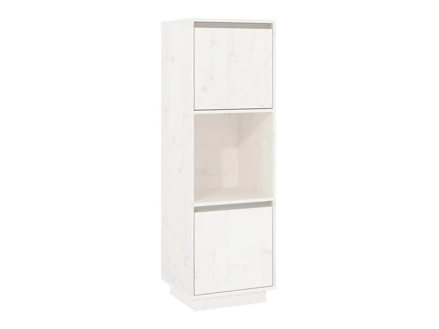 Aparador alto de madera maciza de pino banco 38x35x117 cm ES64233