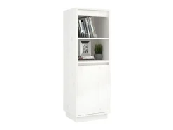 Aparador alto de madera maciza de pino banco 37x34x110 cm ES96758