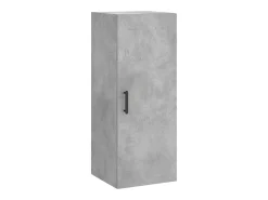 Aparador alto Gris hormigón 34,5x34x180 cm Madera de ingeniería