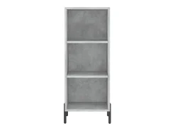 Aparador alto Gris hormigón 34,5x34x180 cm Madera de ingeniería