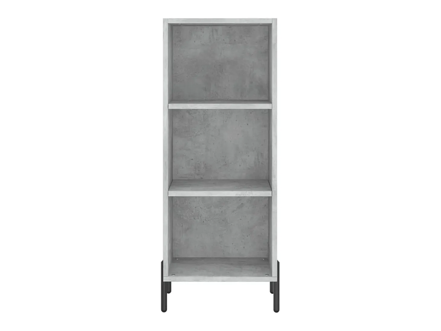 Aparador alto Gris hormigón 34,5x34x180 cm Madera de ingeniería