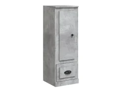 Aparador alto gris hormigón 36x35,5x103,5 cm madera de ingeniería